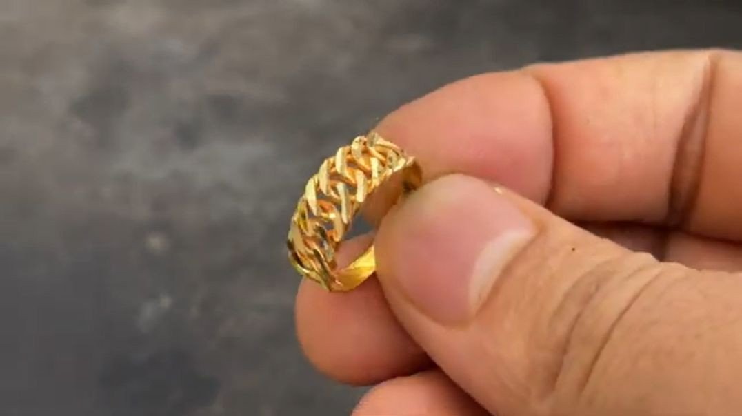 How Gold Chain Ring is Made jewelry Ring