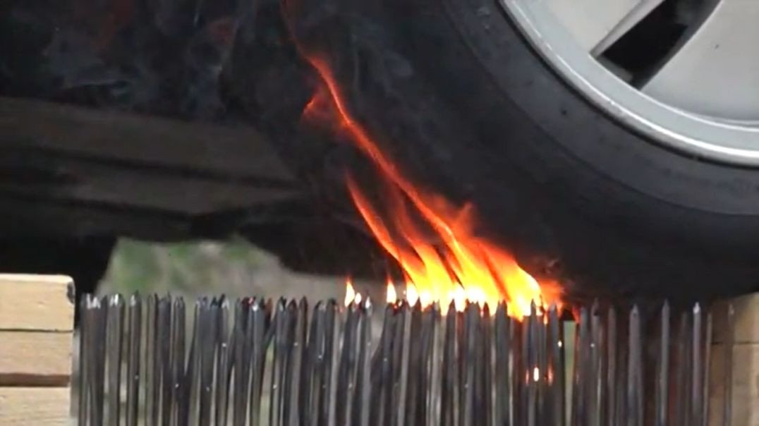 EXPERIMENT CAR vs RED HOT NAILS